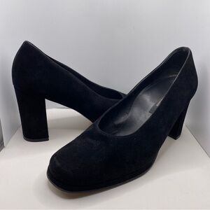 Paul Green Suede Block Heel Pumps
